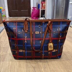 Lauren Ralph Lauren Equestrian Print Tote Bag